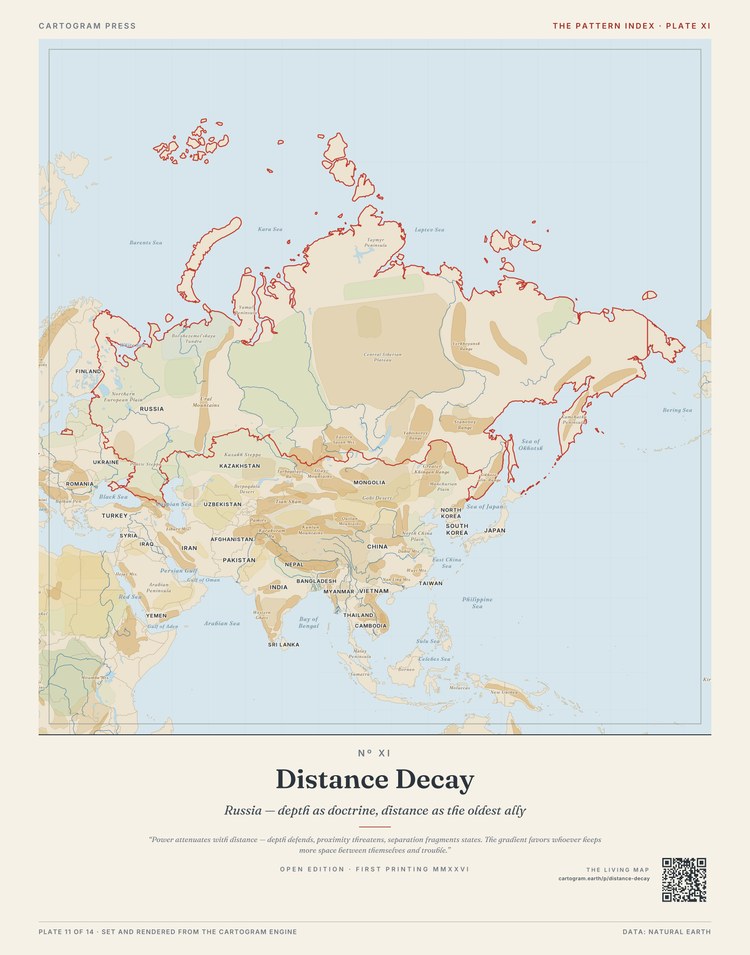 Plate XI — Distance Decay